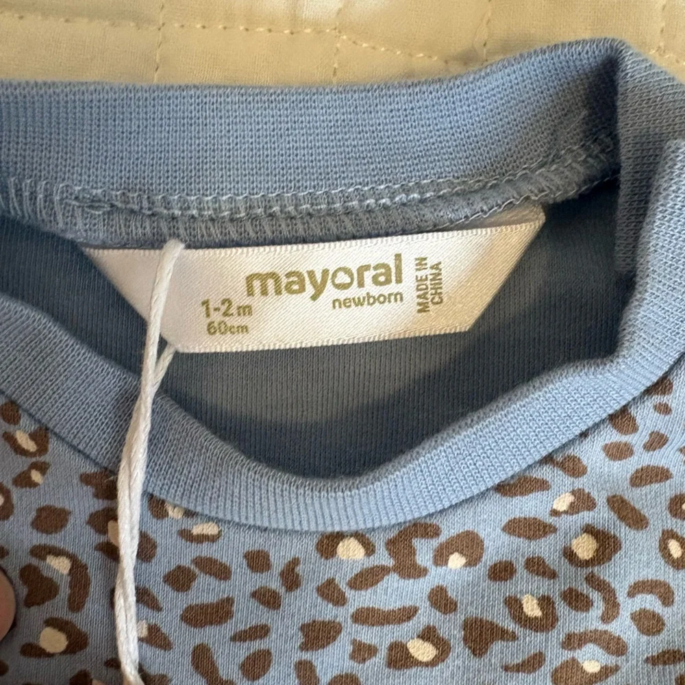 NEW Mayoral Blue Leopard Baby Matching Outfit Dress Pants